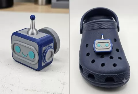 Robot Clog Charm
