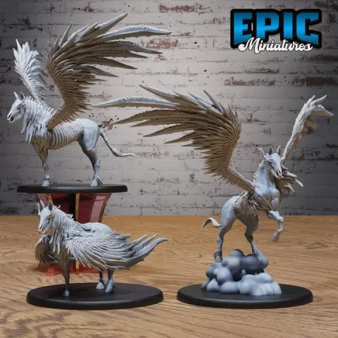 Helhest Aware Set / Undead Norse Steed / Cursed Underworld Beast / Death Goddess Mount / Mythic Creature / Deity Horse Encounter by Epic-Miniatures