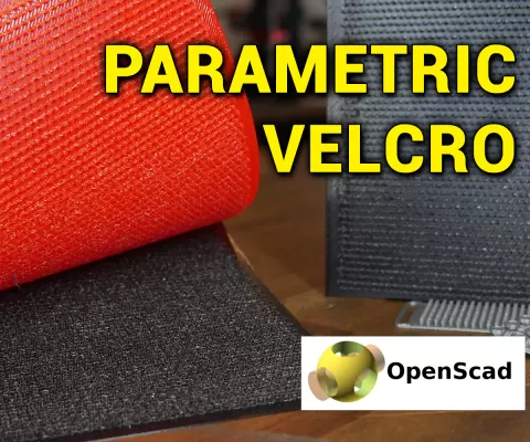 Parametric 3D printable velcro