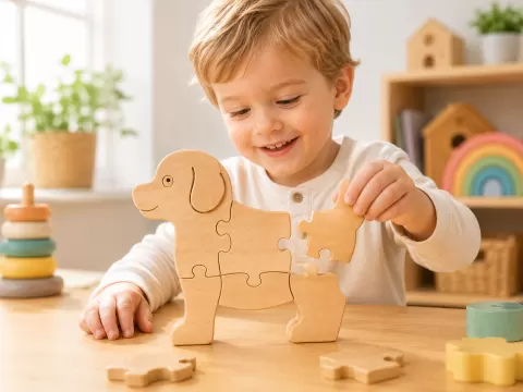 Cagnolino Puzzle 3D | Montessori | Gioco Educativo