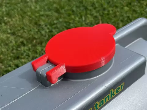 manure barrel / water barrel trailer lid