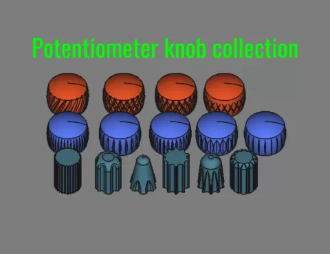 Potentiometer knob collection