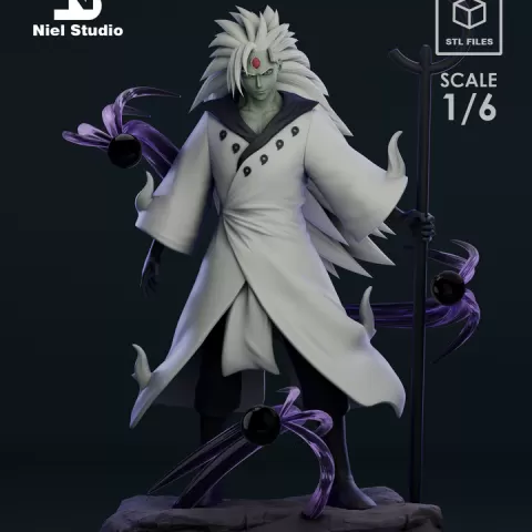 Madara Rikudou Sennin Juubi Jinchuriki Ver - Naruto Shippuden - Anime 3D Printable Statue by NielStudio