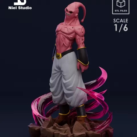 Super Buu Majin Awakening Ver - Dragon Ball Z - Anime 3D Printable Statue by NielStudio