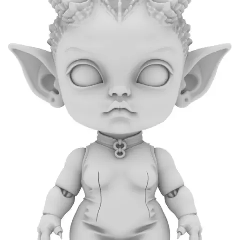 Alien Chibi Girl – Niedliches außerirdisches Mädchen im Kawaii‑Sci‑Fi‑Stil
