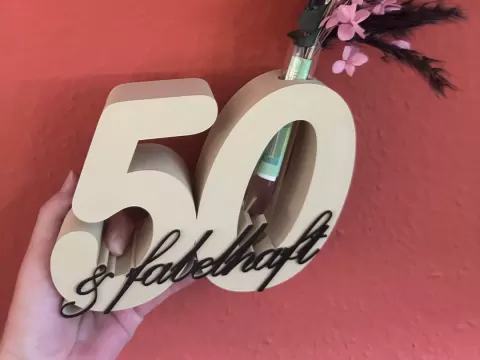 Geschenk 50.Geburtstag mit Reagenzglas