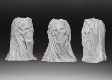 Ghost Bride Skull Planter Vase
