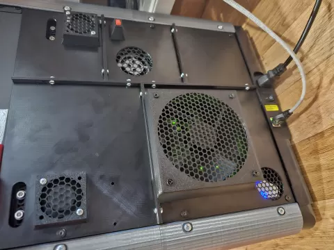 Quietmode! Flashforge Adventurer 5M (AD5M) Back Panel w/ 120mm & 4010 fan