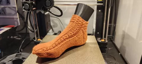 Foot display model for knitted socks, Size: EU39