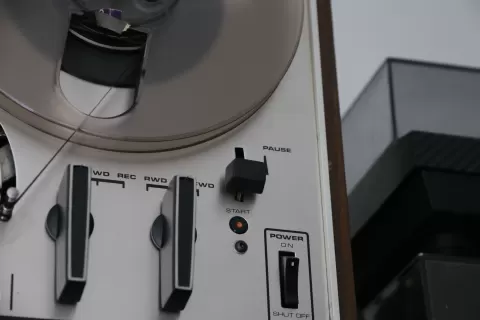 akai reel to reel pause knob