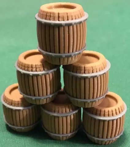 A wooden barrel