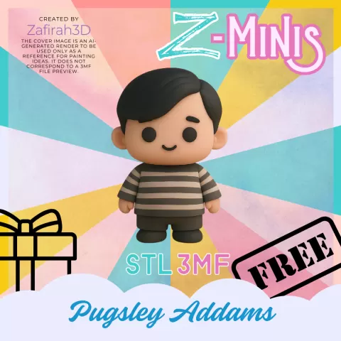 PUGSLEY ADDAMS FOR FREE Z-MINIS