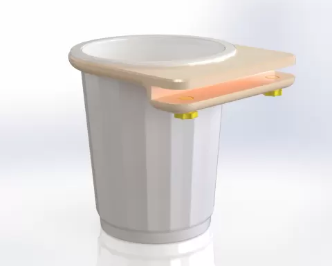 Hanging Diaper Bin for Changing Table