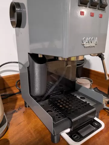 Gaggia 3 way valve dump water catch
