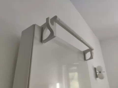 Radiator towel hanger with side hooks