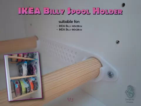 IKEA Billy Spool Holder