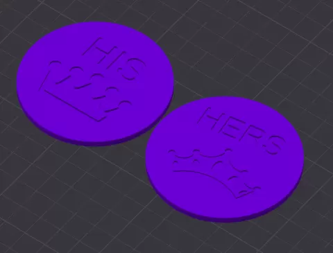 His/Her Coaster Pair