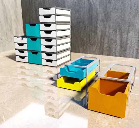 Fast(est) Printing Modular Drawer System