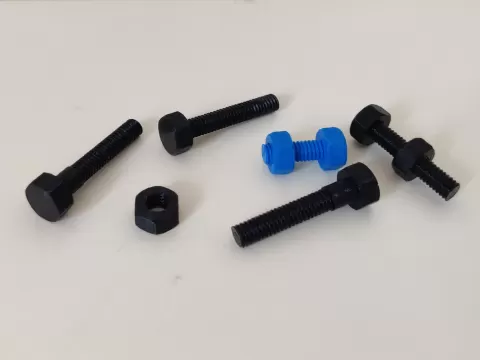 M6 1.0mm nut and bolt (15-30mm)