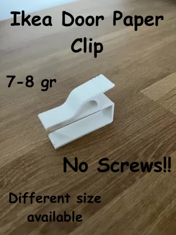 Door paper clip for furniture or kitchen IKEA