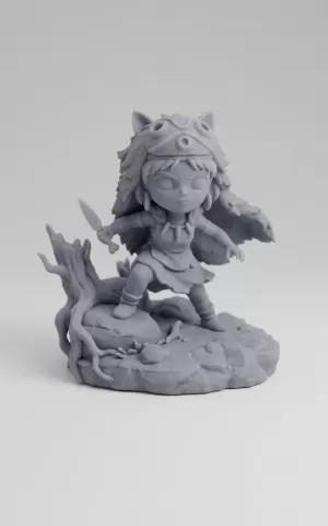 Princess Mononoke - Chibi San Fan Art Figure