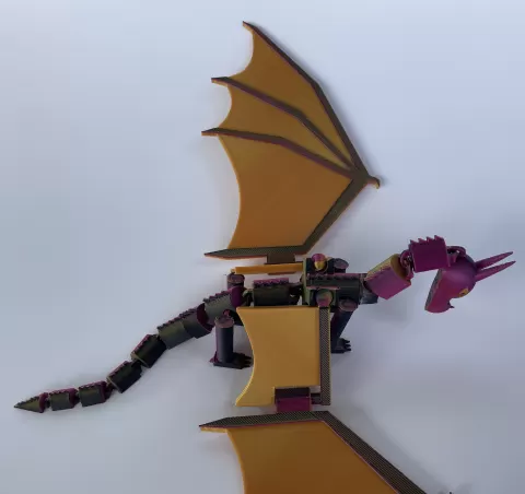 Articulating Wings of Fire SkyWing Dragon