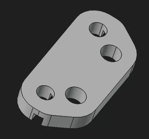 Front anti roll bar holder for Tamyia XV01 EmbieRacing Kits