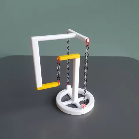Tensegrity Structure with 3 Chains