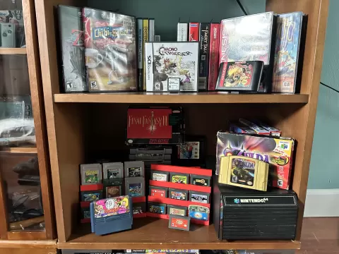Universal game display stand - Sega Genesis/Mega Drive/SNES/Super Famicom/Game Boy/GBA/DS/3DS/Switch/Famicom/NGPC/Atari Lynx/Game Gear/Atari 2600 & 7800
