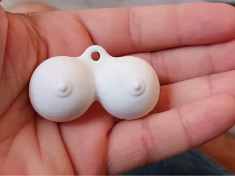 Funny Boobs Keychain