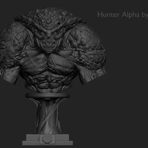 RESIDENT EVIL hunter alpha busto
