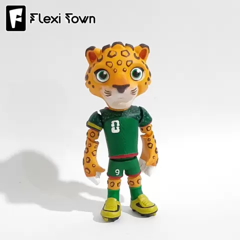 Flexi Zayu, World Cup Mascots , Articulated fidget figure, 3mf included by Flexi Town