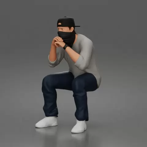 Urban Streetwear For Modern People Who Love Alternative Fashion Trends by 3DGeschaft Miniatures Figures