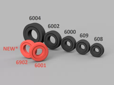 Print in place bearings