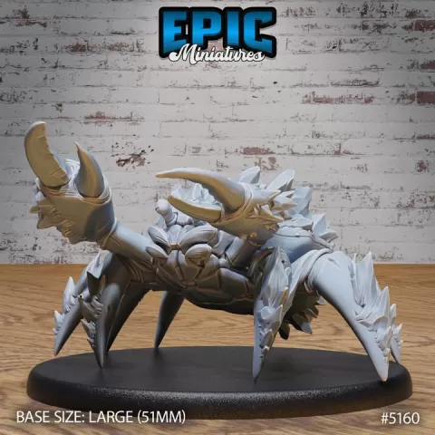 Frost Crab / Winter Claw Hugger / Sea Creature / Underwater Animal / Ancient Arctic Beast / Northern Water Predator / Evil Swimmer / Lobster Monster / Ocean Encounter by Epic-Miniatures