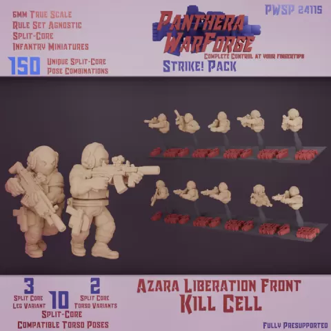 ALF Kill Cell: Split-Core Strike Pack (6mm Real Scale) by Panthera WarForge