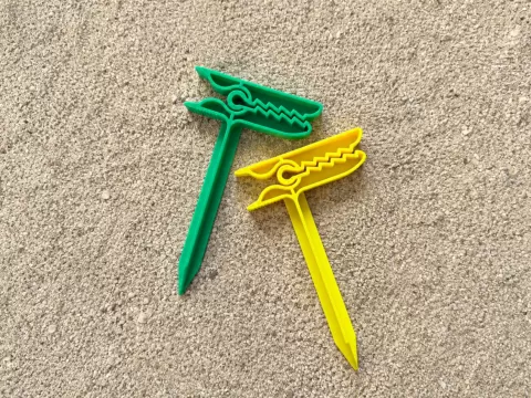 Beach Towel Clip II with extended spike