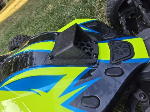 Air scoop for 1:8 Arrma Typhon 3s platform.