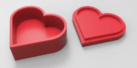 Heart jewelry box
