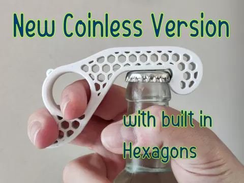 Hexagonal One-Handed Bottle Opener (Updated!)