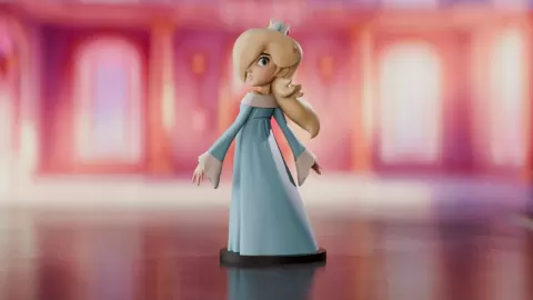 Mario Rosalina Inspired Figurine