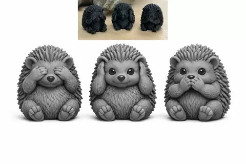 The Three Wise Hedgehogs