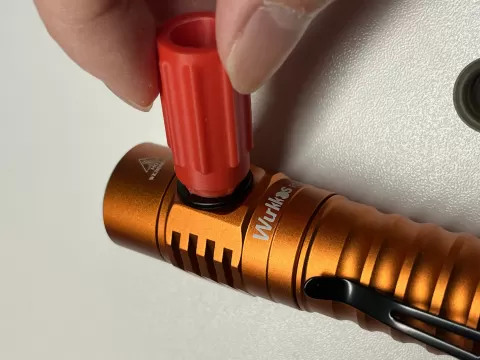 Button bezel tool for Wurkkos/Sofirn flashlights (15mm bezels with 4 indents)