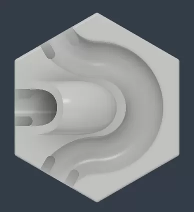 Marble long corner and hole tile - Gravitrax compatible
