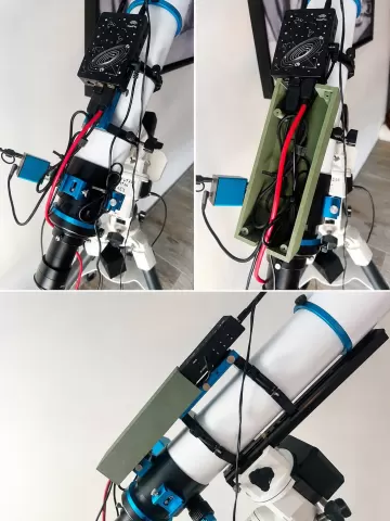 Kabelbox / Kabelhalterung für Vixen-Teleskope mit Prismenschiene
