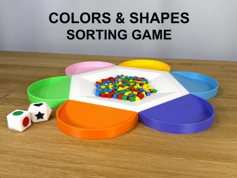 Colors & Shapes Sorting Game