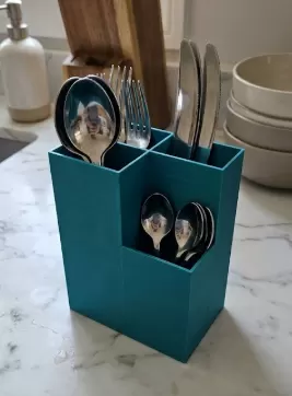 4-Compartment Cutlery Caddy & Kitchen Organizer / 4-Przegrodowy Organizer na Sztućce i Przybory