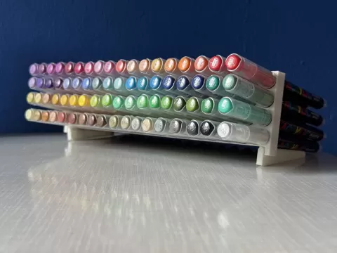Guangna Acrylic Marker Organizer with Print-in-Place Hinge