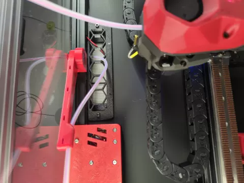 Voron PTFE bowden tube support (608 bearing - bolted)