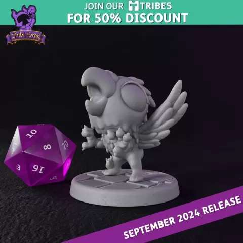 Gryphon - Chibi Forge by Titan Forge Miniatures